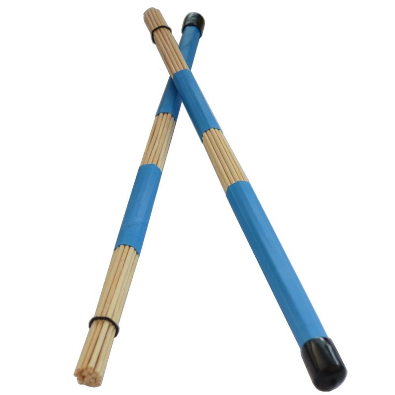 1 Pair Jazz Drum Brushes-Drum Sticks 40CM/made of bamboo (Blue) -
intl