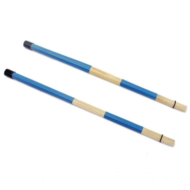 1 Pair Professional Wood Multi-sticks Drum Rods Sticks Brushes Drumsticks Drum Accessories Color:Blue - intl