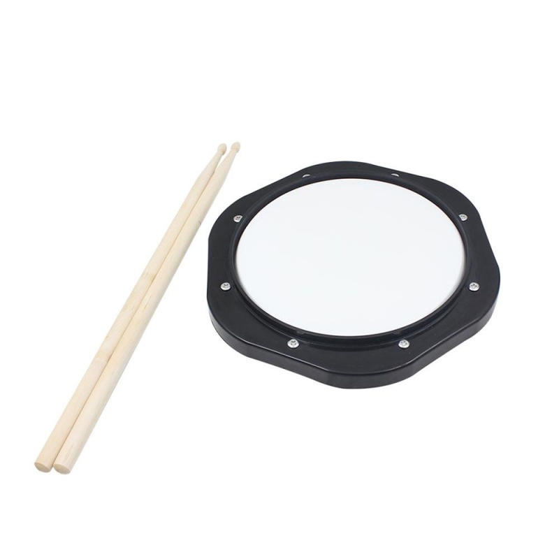 10-Inch Drum Practice Pad with Drumsticks Carrying Bag for Training - intl