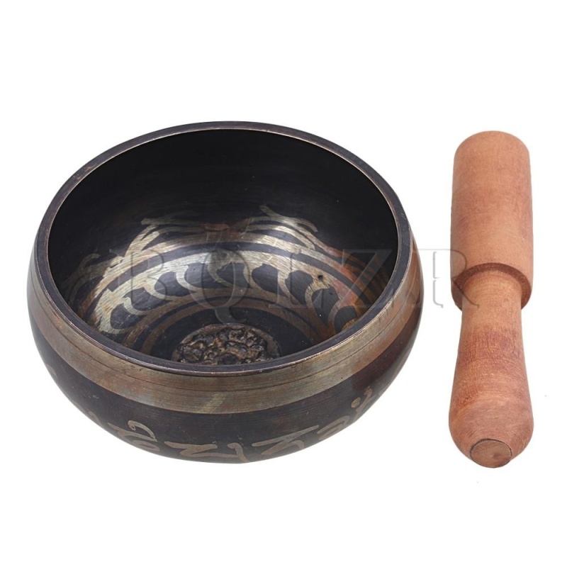 10cm ID Meditation Buddhism Singing Bowl with Mallet for Buddhist - intl
