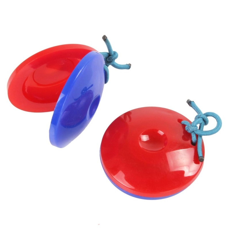 2PCS Finger Castanets Percussion Instrument Idiophone for Dance KTV Party Games - intl