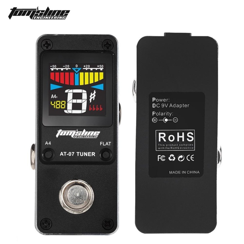 AROMA AT-07 Mini Chromatic Tuner Effect Pedal Mini Single Electric Guitar Effects - intl