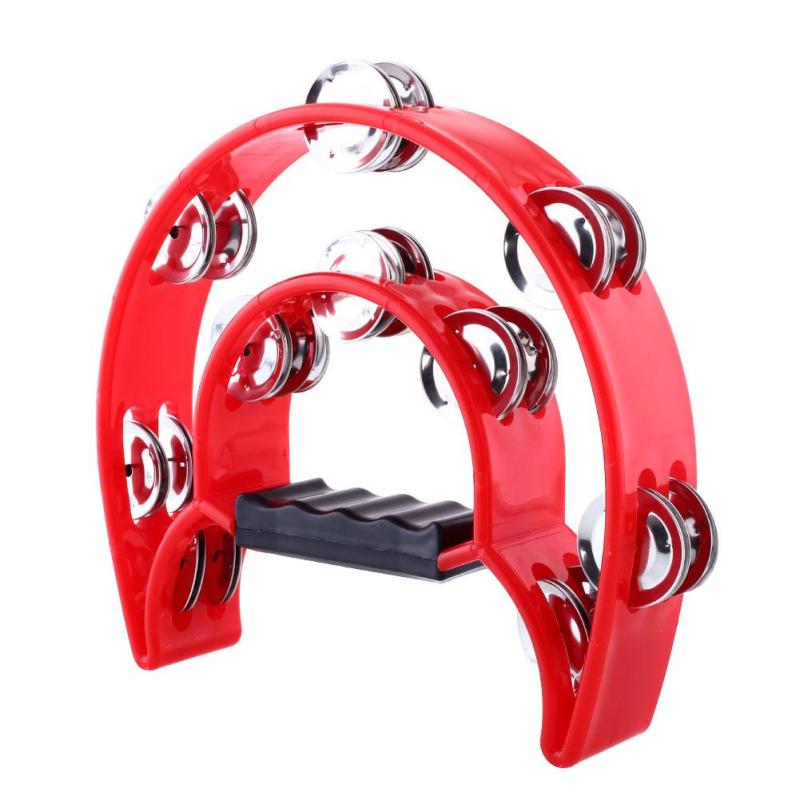 Aukey Double half moon shaped tambourine percussion