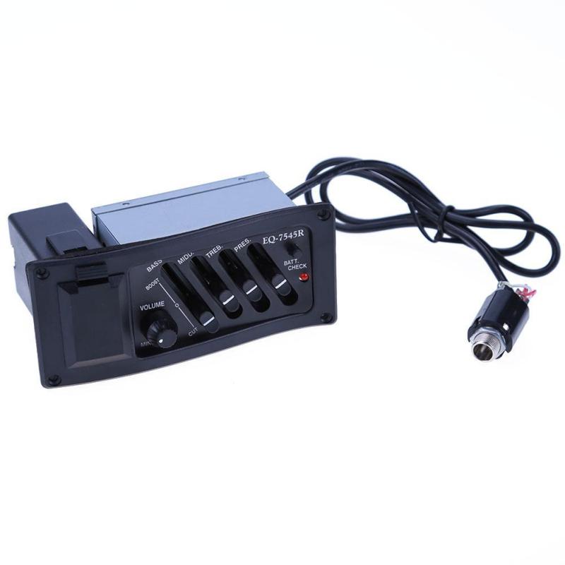 Band Acoustic Guitar Preamp Amplifier EQ 7545R Pickup 6.5MM Output - intl