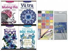 Bộ 4 cuốn Sách tô màu dành cho người lớn và Chì Màu Raffine 24M -
Ngân Mai và Valentina Harper Bộ 4 cuốn Sách tô màu dành cho người lớn và Chì Màu Raffine 24M -
Ngân Mai và Valentina Harper