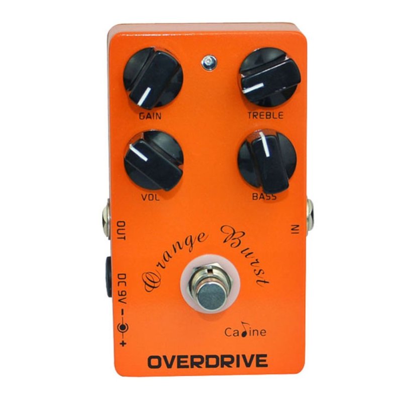 Guitar Overdrive Pedal True Bypass EQ CP-18 Metal Casing Orange - intl