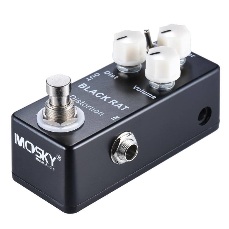 Mini Distortion Guitar Effect Pedal True Bypass Zinc-aluminium Alloy Body Black - intl