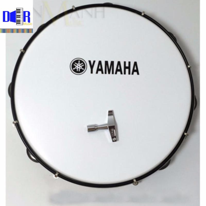 Trống lắc tay - Lục lạc gõ bo Inox Tambourine Yamaha MT6-102A Trắng