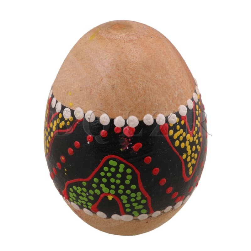 Wooden Music Toys Egg Shaker Percussion Rattle Colorful - intl