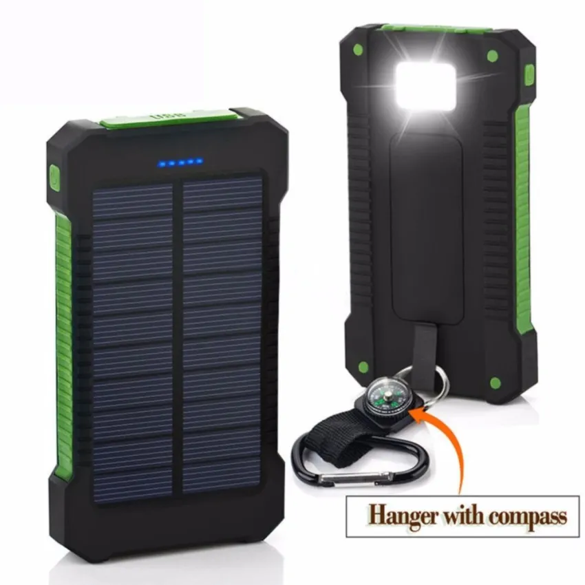 Sạc Dự Phòng Năng Lượng Mặt Trời Dung Lượng Lớn 20000 mAh