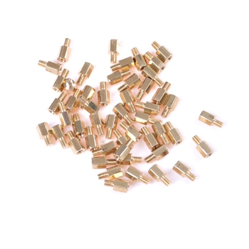Bảng giá 50 Pcs/set Brass Screw PCB Standoffs Hexagonal Spacers M3 Type Ｍ３*5+5 - intl