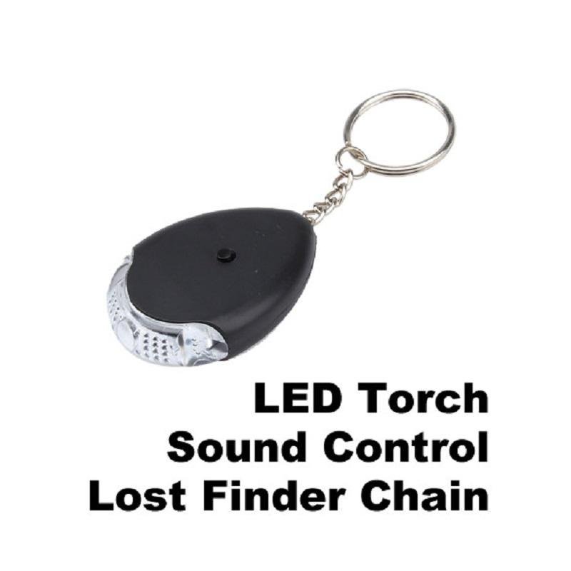 High Quality Wireless Key Finder LED Sound Control Anti Lost Alarm
Locator With Keyring Keychain - intl