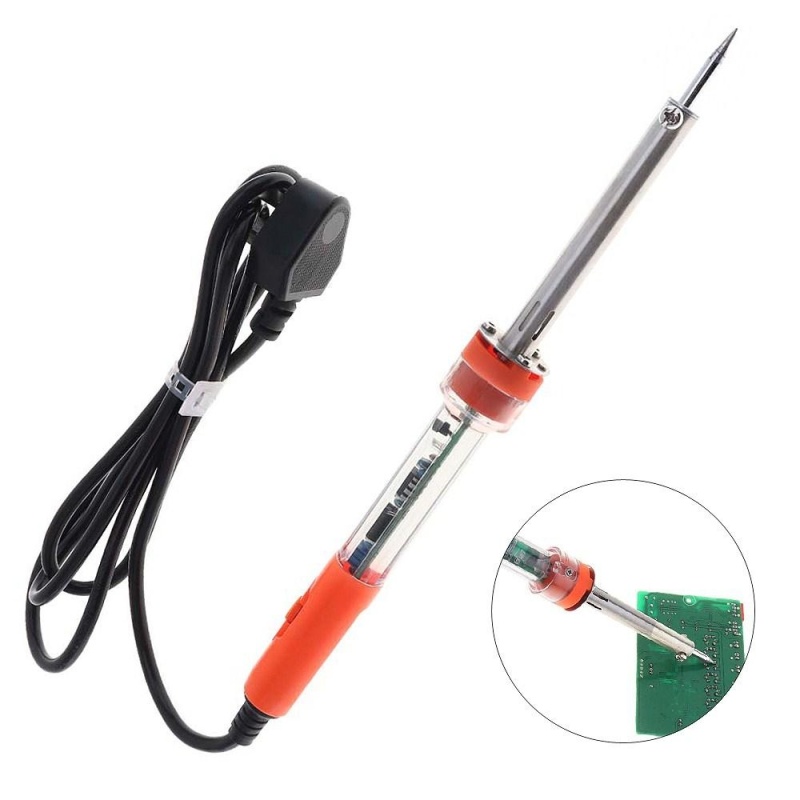 L409060 220V 60W Adjustable Temperature External Heat Lead-free Electric Soldering Iron Support 0.5-1.2mm Diameter Wire - intl
