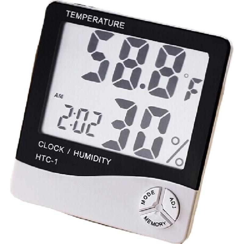 Máy đo nhiệt độ có hiển thị thời gian và báo thức