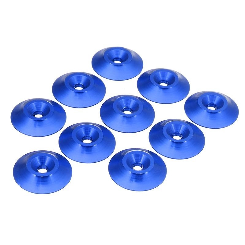 Bảng giá Suleve M3AN4 10cs M3 Countersunk Conical Grommet Gasket Washer Spacer Multi-color - intl