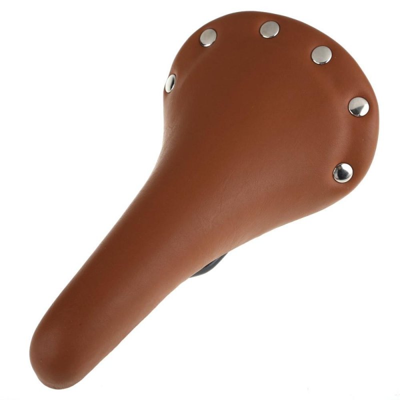 Mua Riveted Leather Fixed Gear Bike Bicycle Cycling Saddle Seat Fixie
(Brown) (Intl)