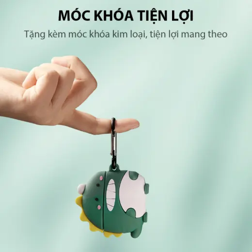 Vỏ đựng ốp case cho tai nghe Airbuds T50S Robot, bảo vệ tai nghe không dây chống va đập bám bụi