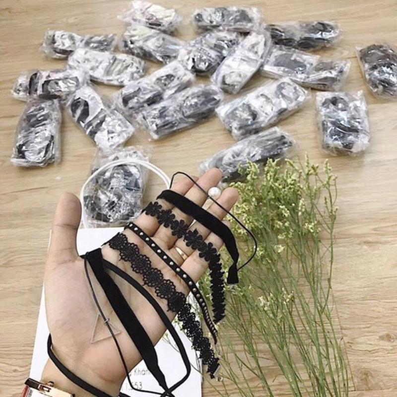 Bộ 12 Chiếc Vòng Cổ Choker Đa Phong Cách