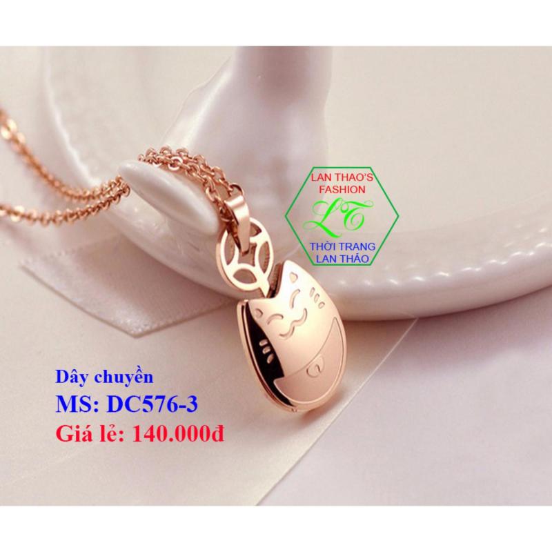 Dây chuyền Titan Chú mèo Totoro may mắn DC576 | DAY CHUYEN NU | Cach mang mua sam Lazada