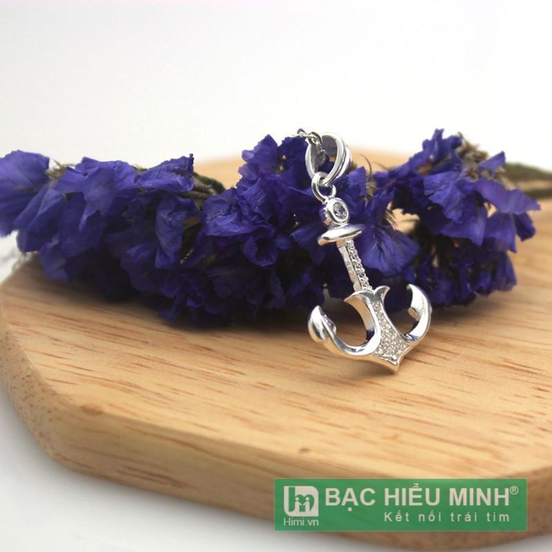 Dây chuyền và mặt dây chuyền bạc ý BẠC HIỂU MINH dmd213 mỏ neo