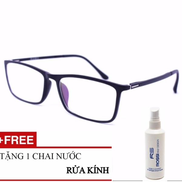 Giá bán Gọng Kính Dẻo Thời Trang - G508.1 ( Đen Nhám ) + Tặng 1 chai nước rửa kính ROSSI Italy Design