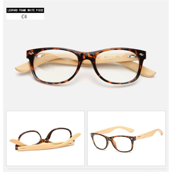 Giá bán HOT 2016 Natural Bamboo Glasses Women Men Handmade Wood Frame Clear Lens Vintage Myopia Eyewear Glasses Spectacle Frame oculos 1525 - intl