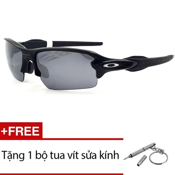 Giá bán Kính mát Oakley FLAK2.0 OO9271-01 (Đen) + Tặng 1 bộ tua vít sửa kính