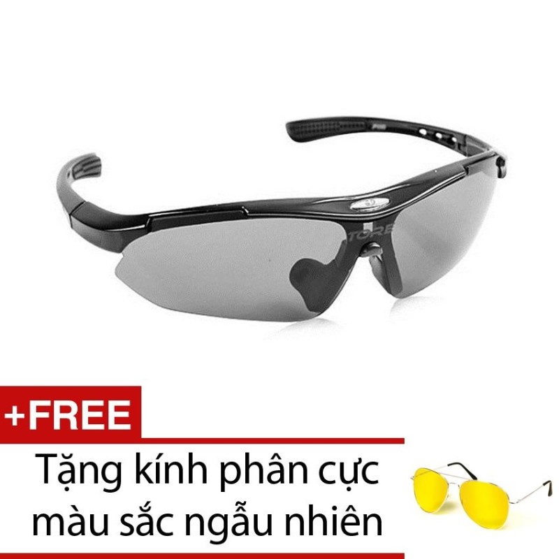 Giá bán Kính phân cực thể thao kiểu quân đội Mỹ K10 (Đen) + Tặng 1 kính phân cực