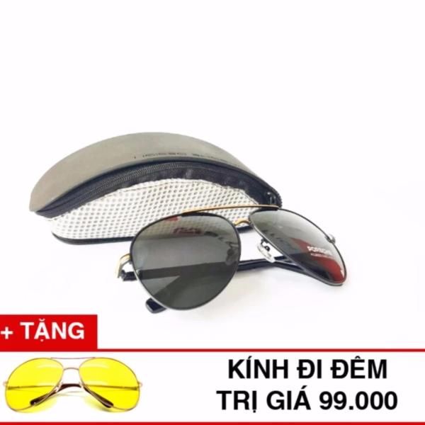 Giá bán Kính Râm Nam Đẹp Chống Chói - Chống Tia UV 100% Bảo Vệ Mắt PORSCH P8738(Đen) + Tặng Kính Đi Đêm NightView