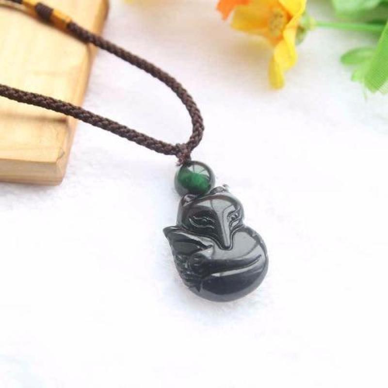 Mặt dây chuyền Hồ ly Núi lửa đen chín đuôi