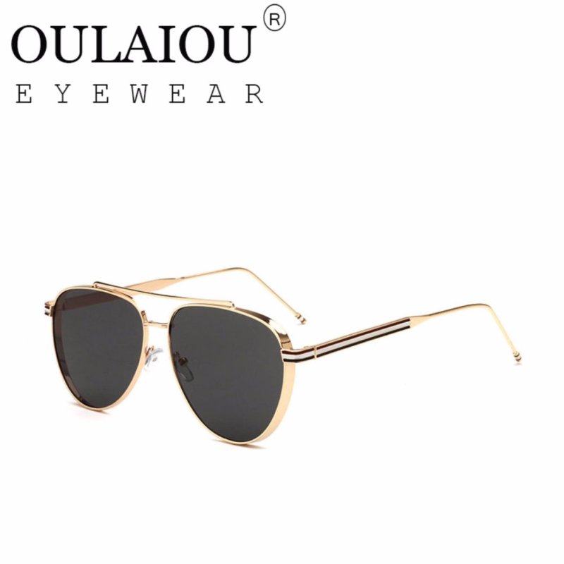 Giá bán Oulaiou Men's Fashion Accessories Anti-UV Trendy Reduce Glare Sunglasses O1742 - intl