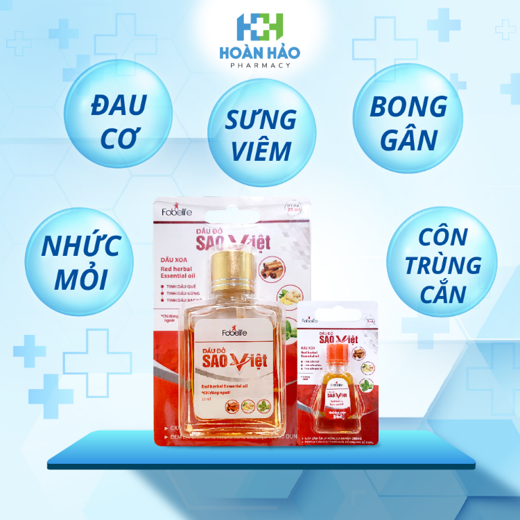 Dầu Đỏ Sao Việt エッセンシャルオイル 25ml Dầu Đỏ Sao Việt