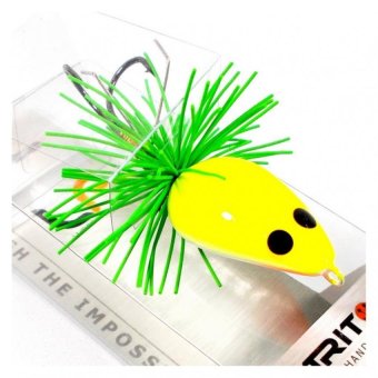 Moi+Cau+CA+Bien Mồi câu cá COMMON FROG (4,3CM) hàng Thái Lan (màu vàng xanh ...
