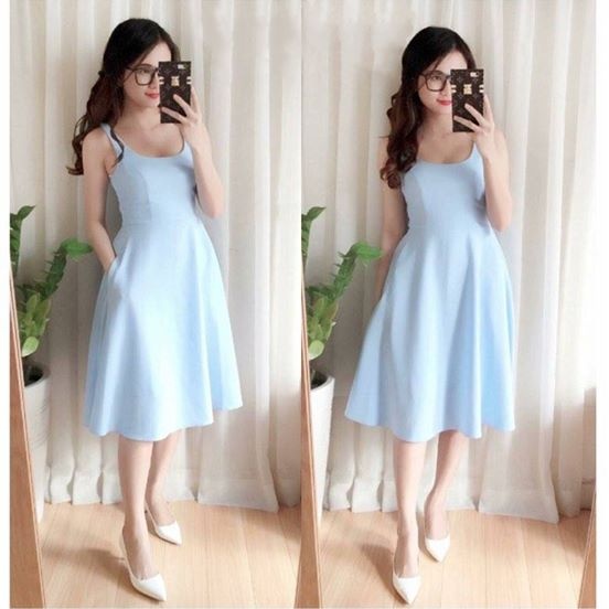 Đầm suông chân váy xòe đẹp 1