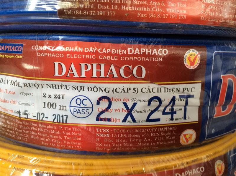 DÂY ĐÔI 24 DAPHACO 2x24