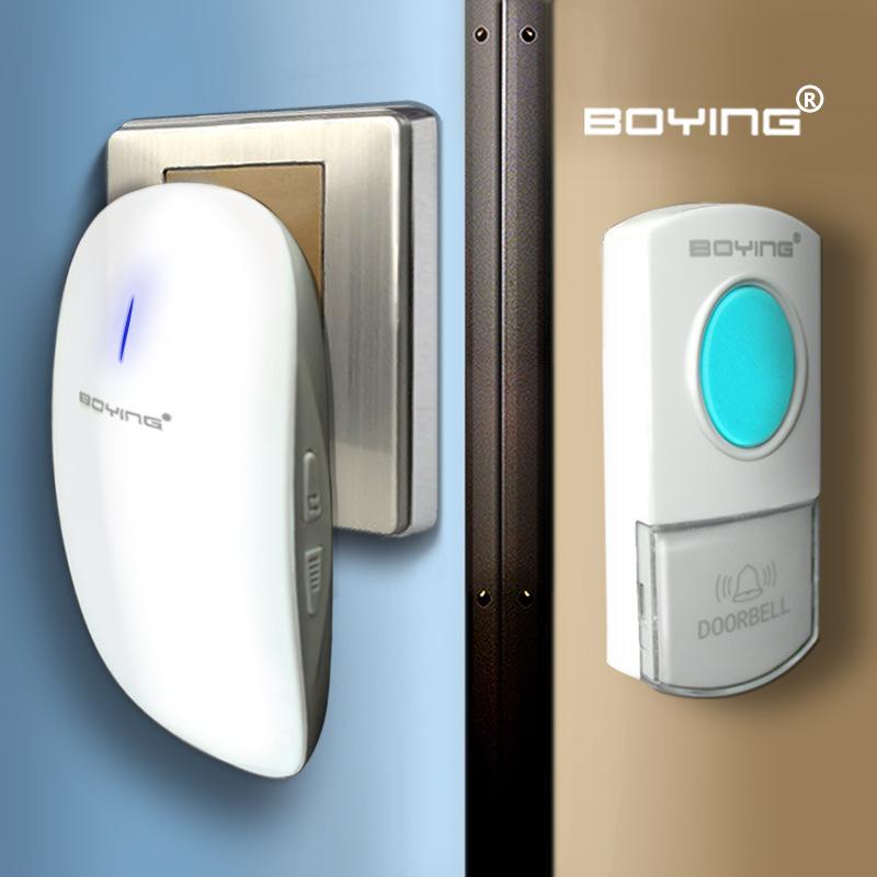 B-boy A302 Satu untuk Satu Bel Rumah Nirkabel Rumah Tangga AC Digital Bel Bel Pintu Kedap Air Bel Pintu Musik ()