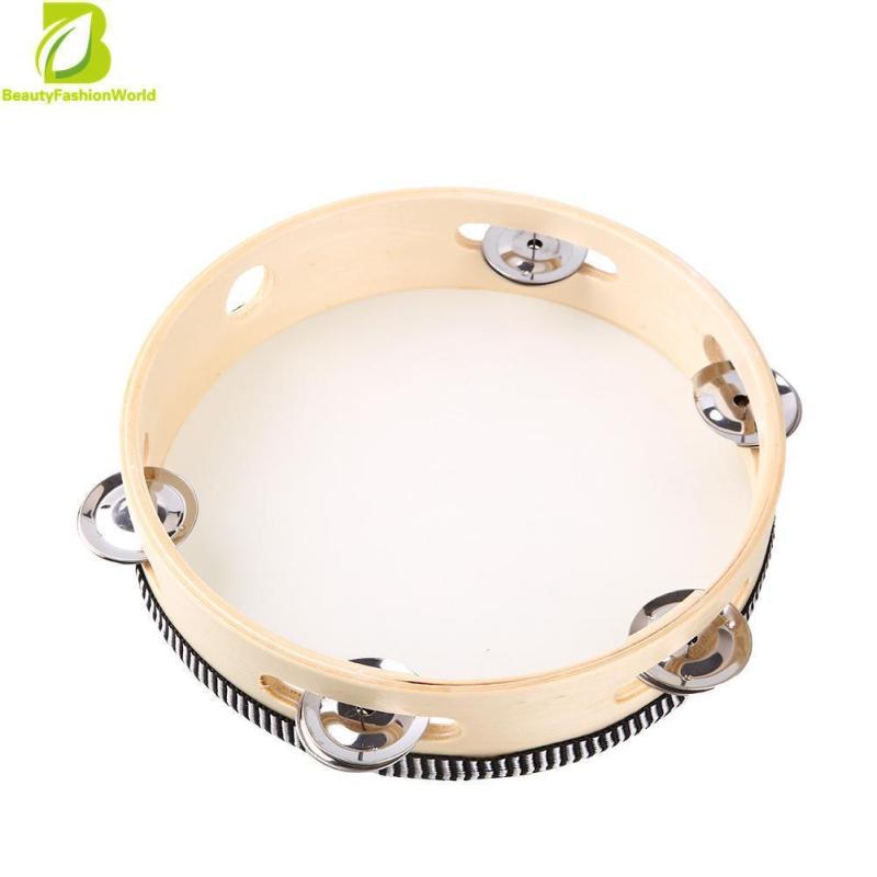 8 music learner Tambourine Tamborine Round Drum Percussion Festival School - intl
