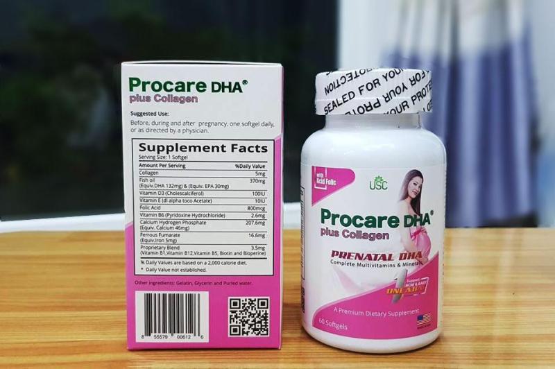 Procare DHA plus Collagen sử dụng cho phụ nữ trước khi mang thai nhập khẩu