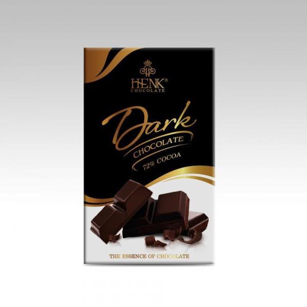Socola thanh 50g Đen 72% | Henk Chocolate