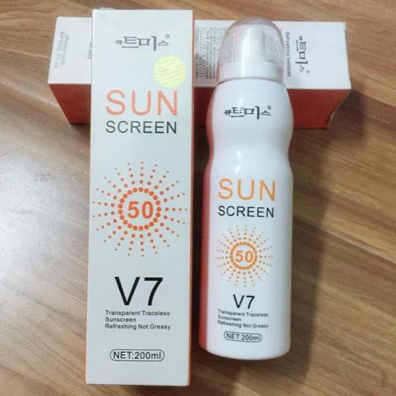 Xịt chống nắng toàn thân Sun Screen V7 Hàn Quốc nhập khẩu