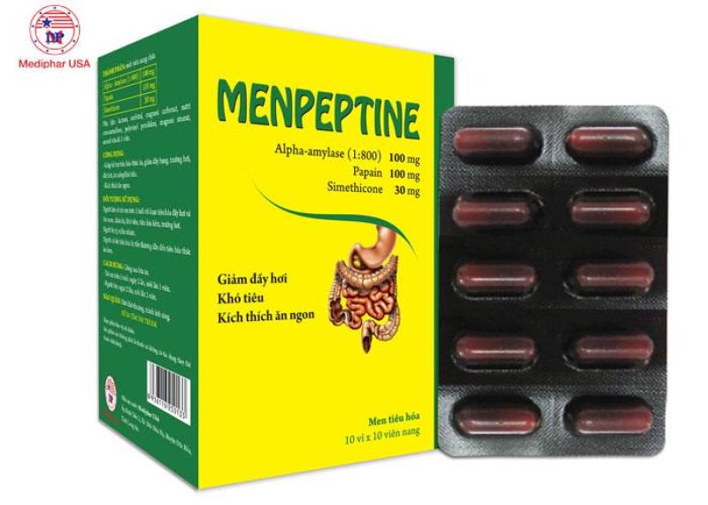 Men tiêu hóa Menpeptine nhập khẩu