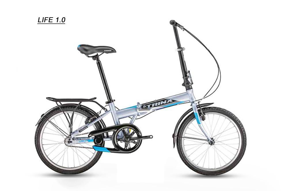 Xe đạp gấp Trinx LIFE 1.0 2018 Grey/Black Blue