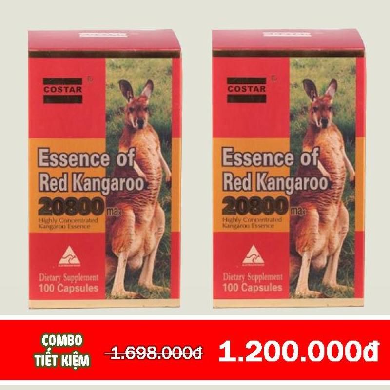 Combo 2 hộp Hỗ trợ sinh lý COSTAR ESSENCE OF RED KANGAROO 20800 MAX nhập khẩu