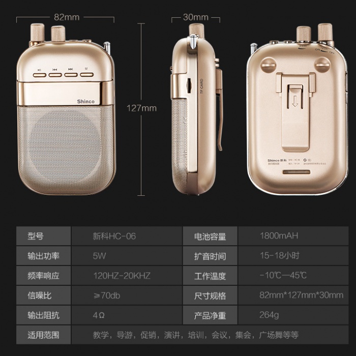 Thông số kỹ thuật loa shinco HC-06