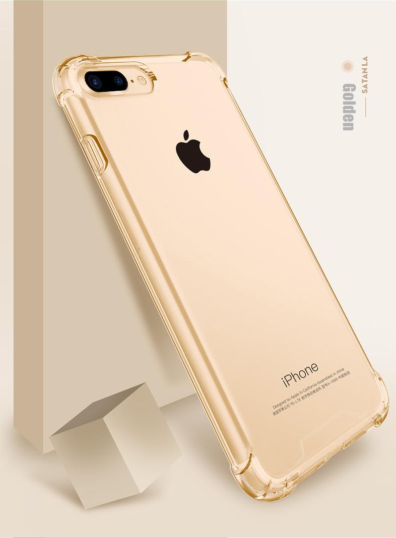 MaxGear Shockproof Armor Batal Kasus Untuk iPhone 7 6 6 s 8 Ditambah Perlindungan Telepon Silikon Lembut Transparan Kasus Telepon Penutup Belakang Ruang Capa Abu-abu