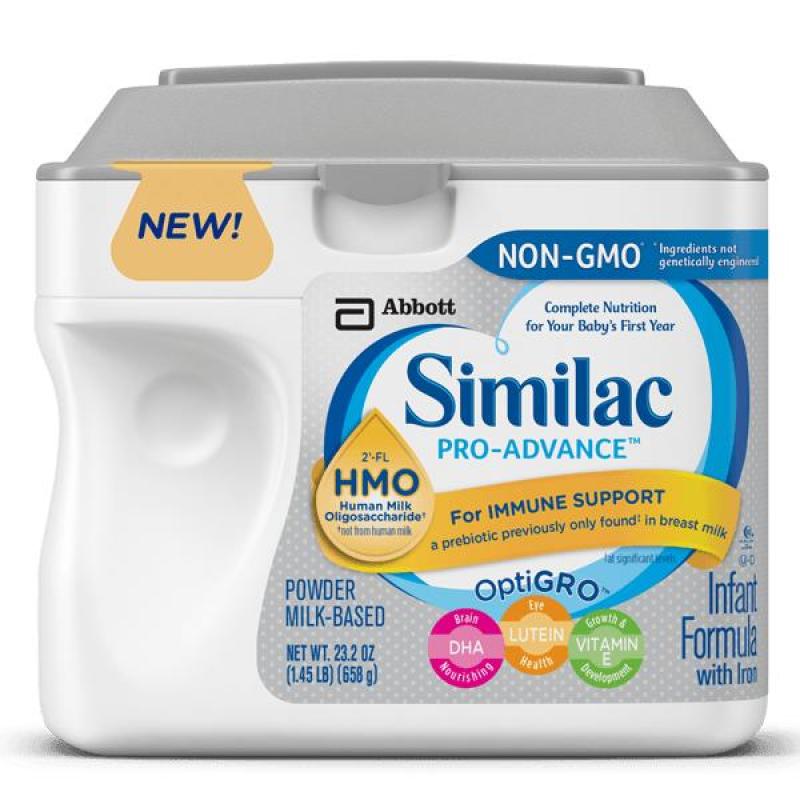 Sữa Similac Pro Advance Non GMO - HMO cho bé từ 0 - 12 tháng 658 g của Mỹ