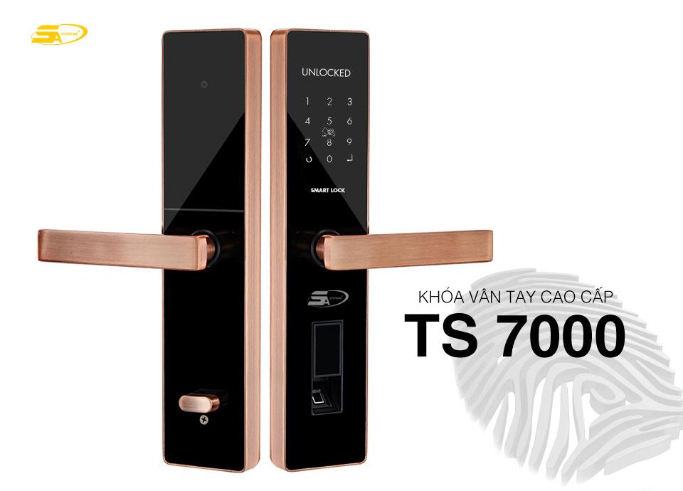 KHÓA VÂN TAY THẺ TỪ MÃ SỐ TS7000 HÃNG 5ASYSTEMS USA CHUYÊN CHO CỬA GỖ
