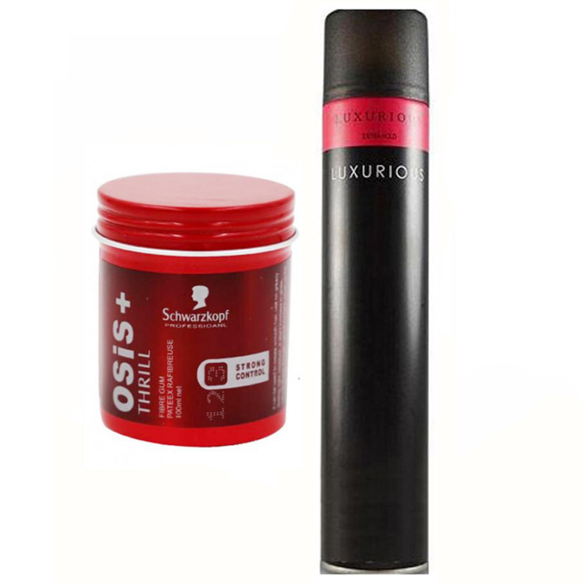 Combo Sáp vuốt tóc Osis và Gôm Luxurious ANH ANH SHOP nhập khẩu