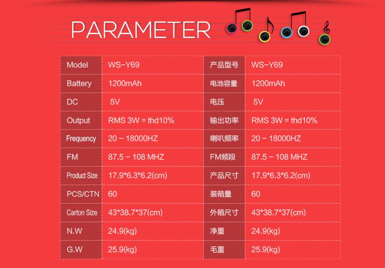 便携式户外插卡音响小音箱 户外音响