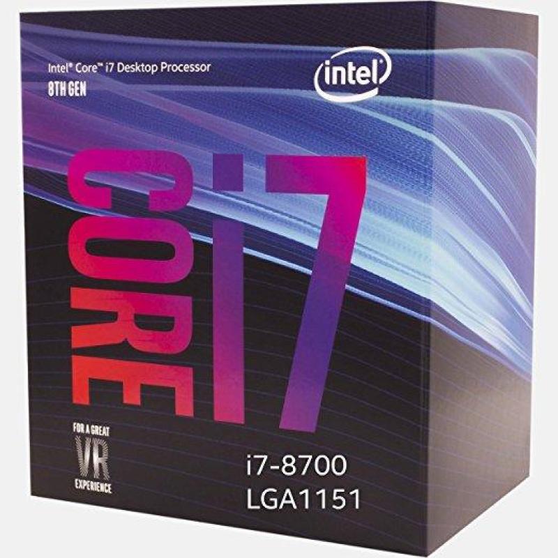 CPU Intel Core i7-8700 (3.2GHz Upto 4.6Ghz/ 6C12T/ 12MB/ 1151v2-CoffeeLake)